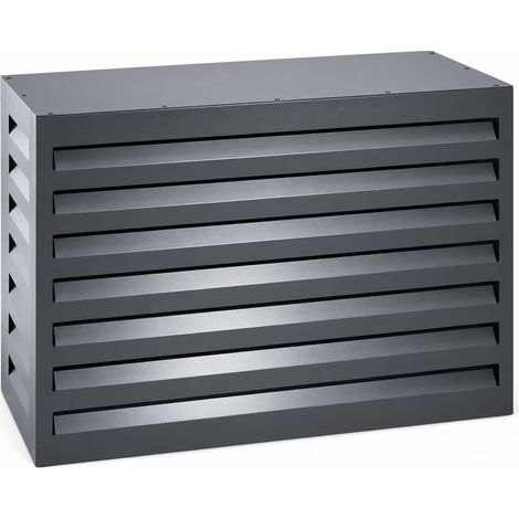 Varan Motors - SHWACC001-BL Cubierta para aire acondicionado de acero galvanizado antracita 90x40x60 cm � Cubierta para unidad exterior de bomba de calor y aire acondicionado (1/5)