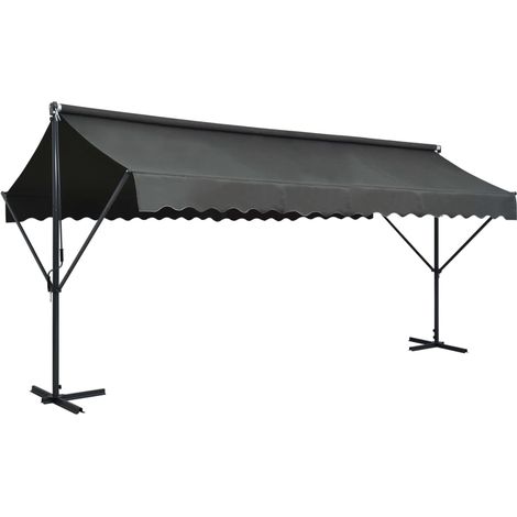 Tenda da sole autoportante 500 x 300 cm antracite 020007480