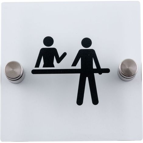 Plaque de porte transparente - Réception - 4386058 (1/3)