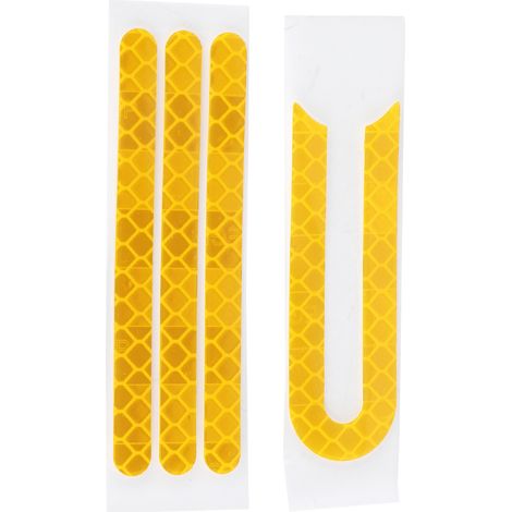 Accessorio di ricambio universale per striscia adesiva riflettente per monopattino elettrico M365 1S LITE PRO PRO2 Arancione.