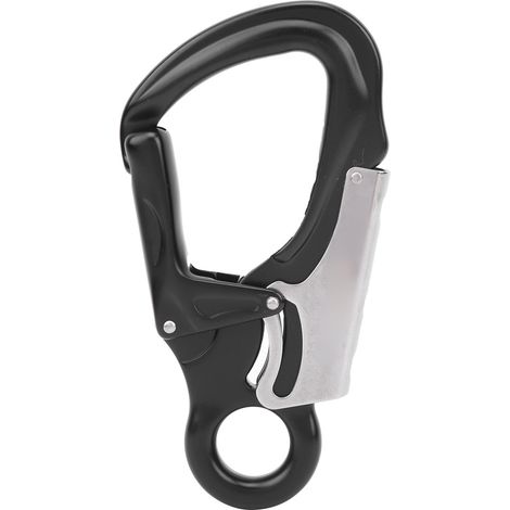 Camnal AutoLock selbstsichernder Aluminium-Karabiner für Baum- und Felsklettern (schwarz) (1/5)