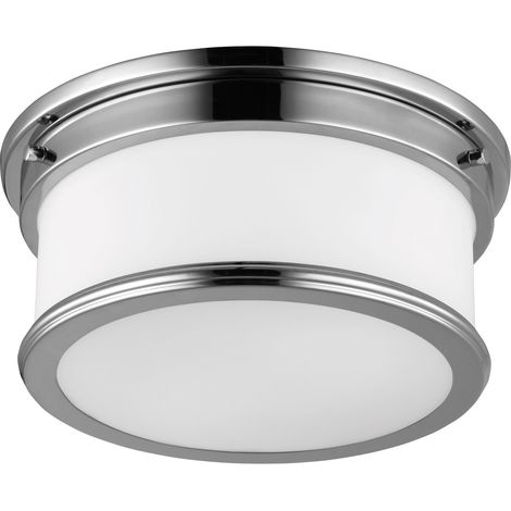 Elstead Payne - Plafoniera da incasso per bagno a 2 luci Cromo lucido IP44, E27 (1/4)