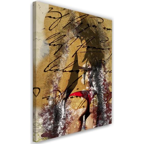 Tableau sur toile Femme bikini rétro 40x60 (1/5)