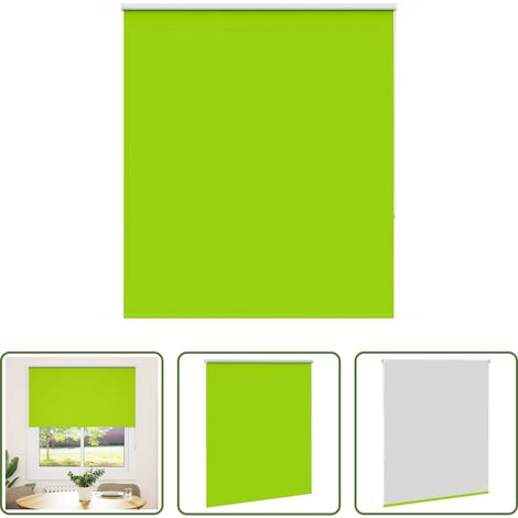 Fensterrollos -  Verdunkelungsrollo Grün 120x175cm Stoffbreite 116,6cm Polyester (1/5)