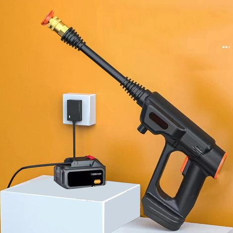 Nettoyeur haute pression sans fil amélioré 2025, 900 PSI, avec une batterie de 21,8 Ah, équipé d'une buse 6 en 1, d'un affichage de la puissance restante de la batterie, nettoyeur haute pression porta (1/5)