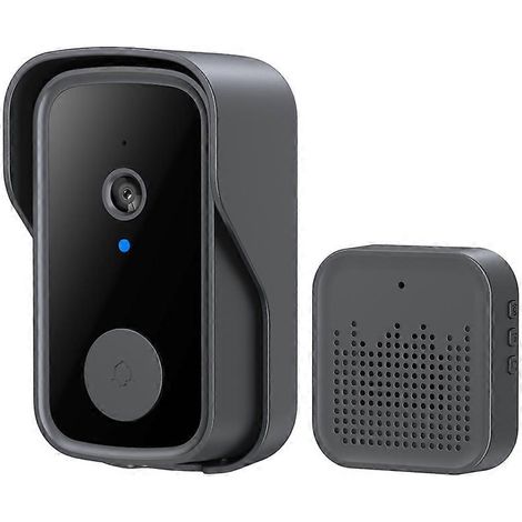 Sonnette connectée avec support de charge audio bidirectionnel, visiophone et caméra de vision nocturne pour la maison (1/5)