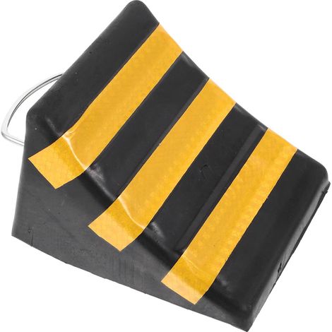 Cales de Roue Cale pour Camion en Caoutchouc et Fer, Noir, Triangle, pour Véhicule et Camion, Empêche Le Véhicule de Bouger, Sécurité de Conduite (1/5)