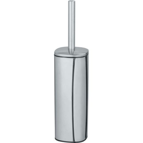 Brosse WC ALASSIO, acier inoxydable, argent,