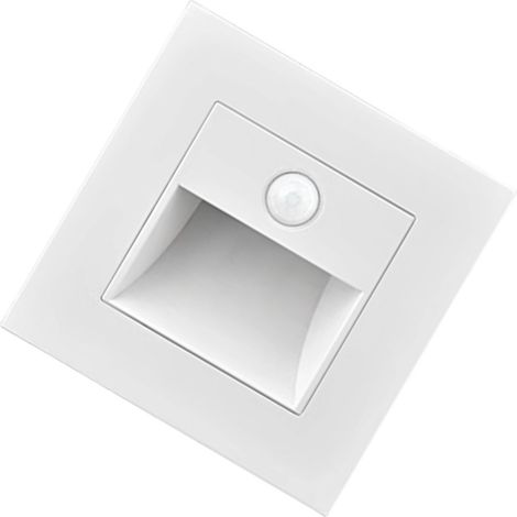 Veilleuse murale à détecteur de mouvement, LED intégrée ultra-lumineuse, économie d'énergie, pour escalier et couloir, 110 V à 240 V. (1/5)
