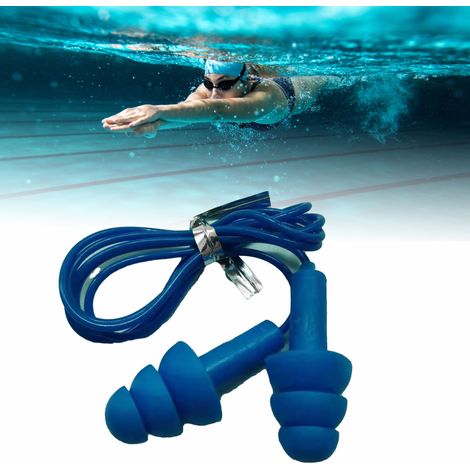 1 Packung Silikon-Ohrstöpsel in Form eines Weihnachtsbaums mit Draht, geräuschdämpfend und schallabsorbierend, professionelle Geräuschreduzierung, geeignet zum Schwimmen und Waschen im Wasser. (1/5)