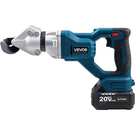 Cisaille à tôle électrique sans fil - Tête pivotante 360° - Double lame - 20 V CC - 2800 SPM - 400 W (1/5)