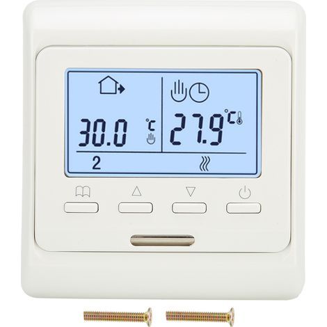 Thermostat mural AC180V-230V pour chauffage au sol et eau chaude, régulateur de température (1/5)