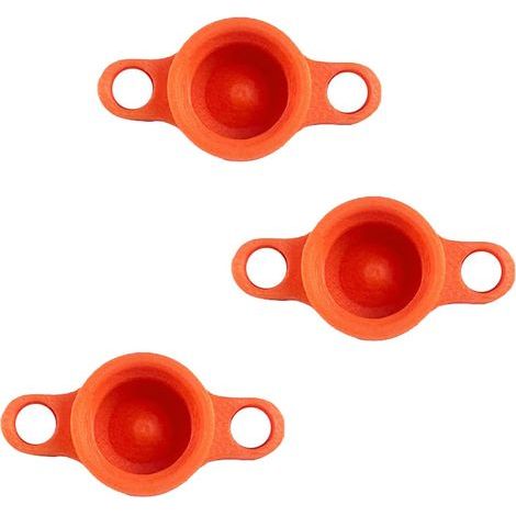 CCYKXA set of 3 drying sealant nozzle cleaning caps for glass caulking, tube fit standard size sealant nozzle maintenance tool