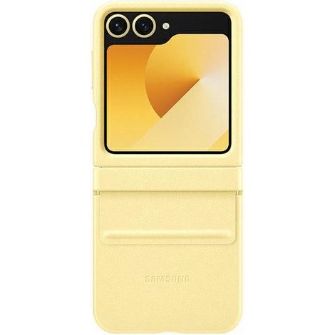 Samsung EF-VF741PYEGWW Z Flip6 F741 Hülle gelb/gelb Klappe aus Öko-Leder