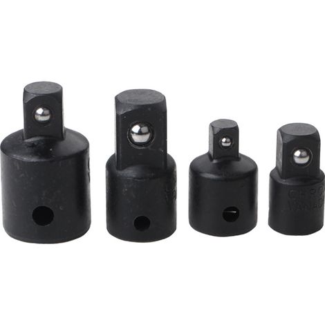Sollbry Adaptateur à douille 4pcs, Augmentateurs et Réducteurs Adaptateur à Cliquet, Pour Douilles et Embouts 1/2" 3/8" 1/4" Outils (1/5)
