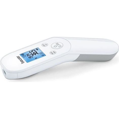 Beurer FT 85 Thermomètre à distance Blanc Front Boutons (1/5)