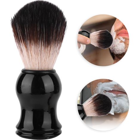 Brosse à Barbe Voyage Homme - Soie Naturelle, Design Ergonomique - Accessoire Barbier Pro 03 (1/5)