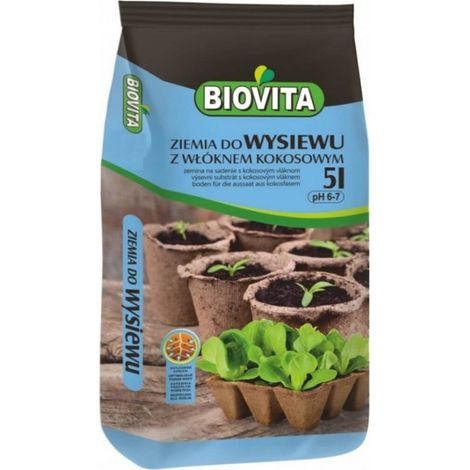 Lit de semences en terreau avec fibres de coco 5 l (1/3)