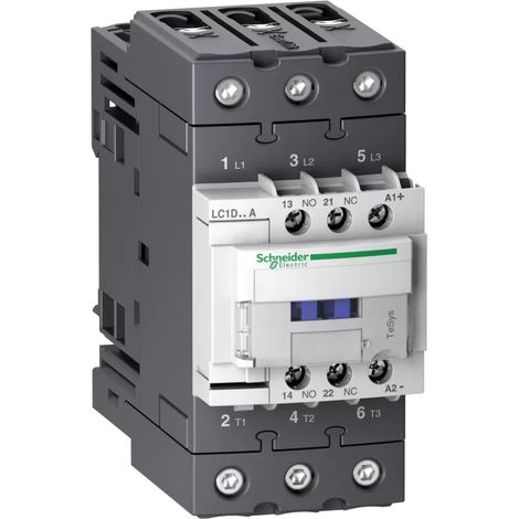 TeSys Deca Leistungsschütz 65A 3P 24V DC 1NO 1NC (EVK) LC1D65ABD (1/2)