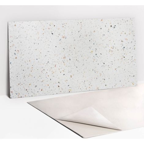 Panneau décoratif mural autocollant en vinyle imperméable – Grès fin 100 x 50 cm – Résistant aux intempéries – Installation facile sans colle (1/5)