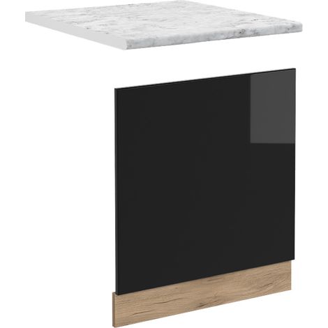 Pannello frontale R-Line, Nero lucido, 60 cm , PL Marmo, Vicco