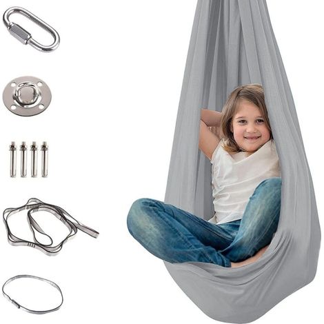 Hamac sensoriel pour enfants, balançoire suspendue thérapeutique (1/5)