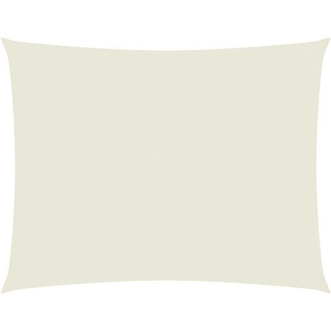 Voile d'ombrage Voile de parasol - Toile d'ombrage Tissu Oxford rectangulaire 3x4 m Crème BV657821 - BonneVie (1/5)