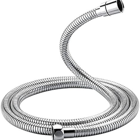 Flexible de Douche Universel (G1/2 pouces, 1.5M), Tuyau de Douche Anti-Torsion et Anti-Pliure, Acier inoxydable (1/5)