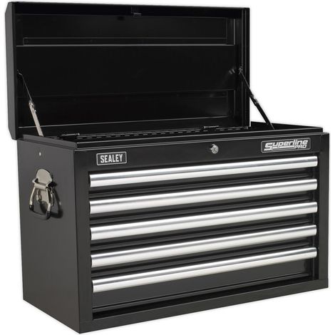 Sealey Topchest 5 Drawer with Ball-Bearing Slides - Black AP33059B