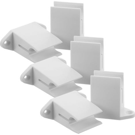 6pcs Support de Rangement de Manivelle pour Volet Roulant en Plastique Blanc Vis, Fixation Murale Stable et Compatible pour Installation Murale (1/5)