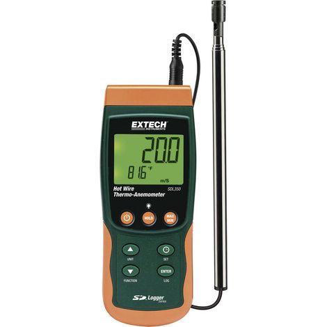 [GEBRAUCHT] Extech Anemometer SDL350 0.4 bis 25 m/s Messgerät Umwelt-Messgerät Windmesser