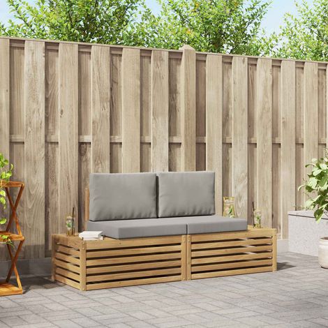 Ensemble de Canapés de Jardin 3 Pièces en Bois d'Acacia Massif 182,5 x 63 x 73 cm - PANGIVO (1/5)
