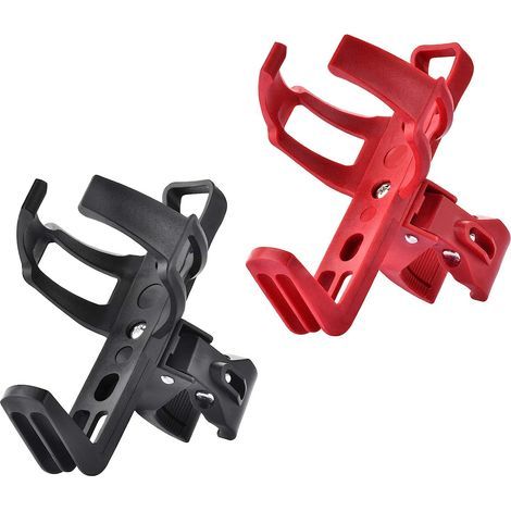 Lot de 2 porte-bouteilles de vélo, porte-bouteille léger et solide, facile à régler la direction du porte-gobelet, sans vis, simple et rapide à installer. (1/5)