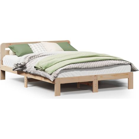 Maison Exclusive - Letto senza Materasso 135x190 cm in Legno Massello di Pino