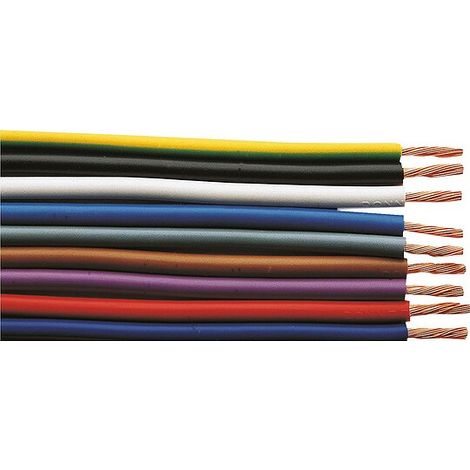 Isolierte Starkstromleitung H07V-K flexibel, 1 x 2,5 mm² hellblau - Rolle 100 m