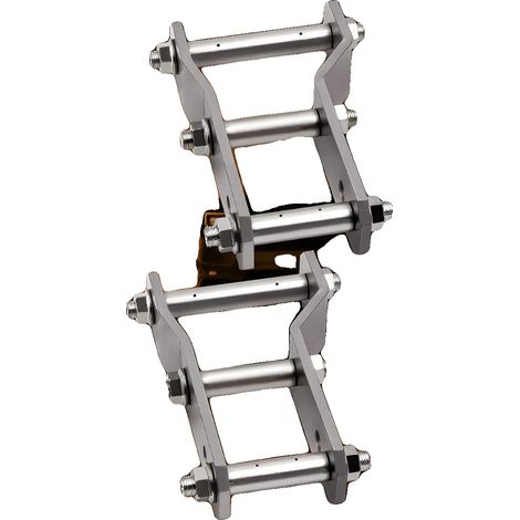 Grillete de elevación trasero extendido, acero de alta calidad, altura de elevación de 2 pulgadas, 27 cm de largo, 19 cm de ancho, se monta en la parte trasera. (1/5)