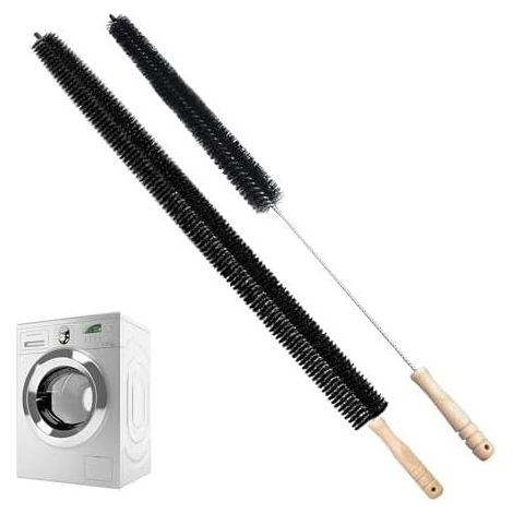 Heizkörperbürste, 2-teilig mit Holzgriff, flexibel, faltbar, waschmaschinenfest, reinigt alle Ecken - (1/5)