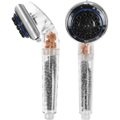 Ionic Shower Head High Pressure Filters Chrome Water Saving Turbo Bath Bathroom (1/5)