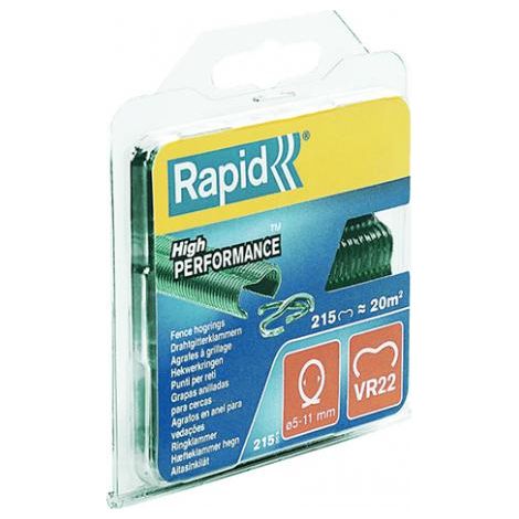 Rapid VR22 Fermagli per rete verde scatola 215 pezzi
