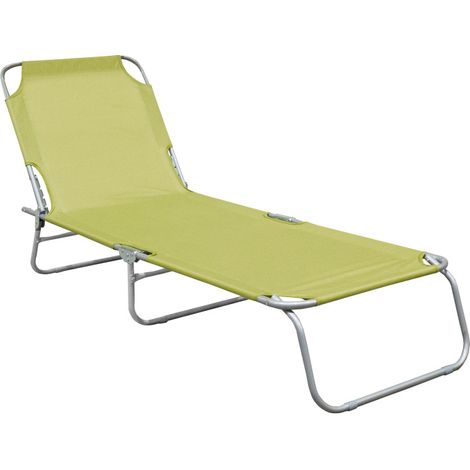 Linder Exclusiv Tumbona de jardín reclinable Verde (1/3)