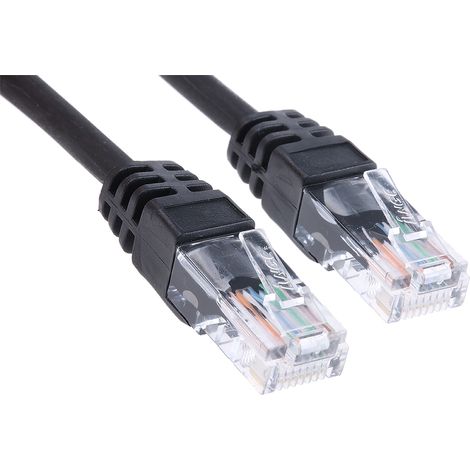 Câble Ethernet cat 5e Avec connecteur gaine LSZH Noir / , UTP, 20m ( Prix pour 1 )