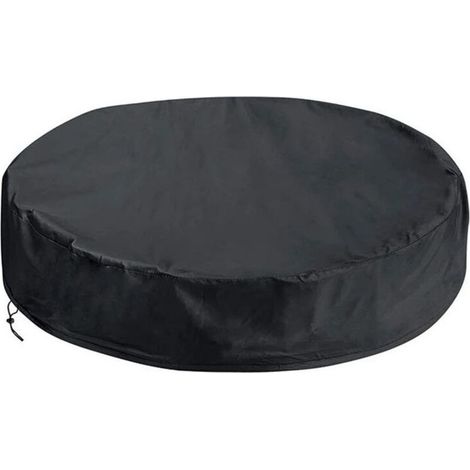 Couverture ronde pour piscine - bâche de protection imperméable contre la poussière et la saleté. Convient également pour spa (1/5)