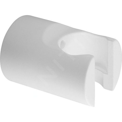 Support de douchette, rond, blanc mat (1/2)