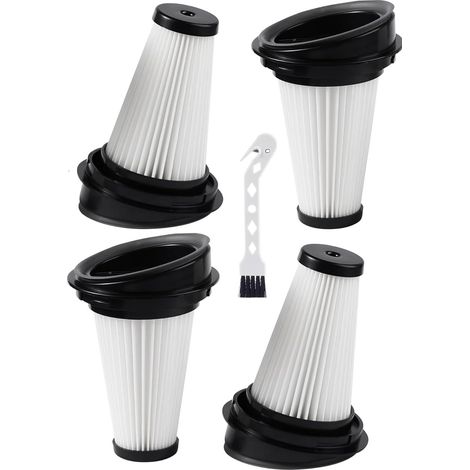 Lot de 4 Filtres HEPA pour Aspirateur Balai - Compatible Rowenta X-Pert - Plastique ABS et Papier Pro - Lavable et Réutilisable - Pour Intérieur Sain - Référence ZR005202 (1/5)