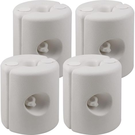 Set de 4 Poids pour pavillon Fixation en polyéthylène Haute densité tonnelle pavillon Tente Remplissage Eau/Sable Stable Robuste (1/5)