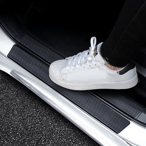 Plaques Bandes de Protection de Seuil de Portière Auto, Résistantes à l'Usure, Imperméables, Protège-Bas de Caisse Universel pour Voiture (1/5)