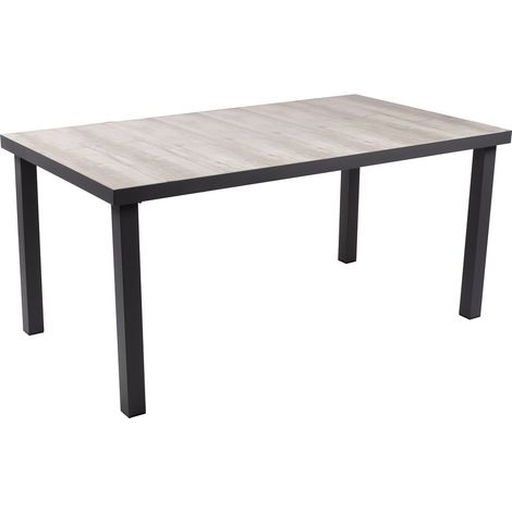 Tisch mit Keramik-Tischplatte GARDA-120 in grau, BH/T: ca. 162/75/90 cm (1/2)
