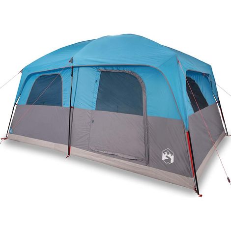 vidaXL Tienda de campaña familiar para 8 personas impermeable azul (1/2)