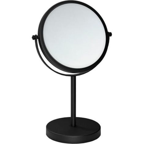 Espejo de aumento Essentials, espejo de maquillaje negro mate, tipo de instalación sobre encimera (x5) (1/3)