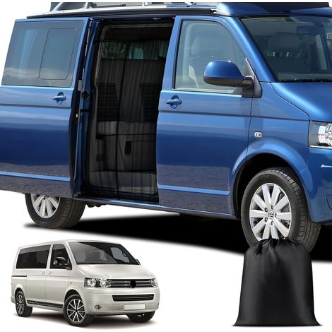 Moustiquaire Magnétique Personnalisée pour VW T6 pour Porte Latérale, Moustiquaire Van pour Porte Latérale, Moustiquaire avec Fermeture éclair sur Porte Centrale,- (1/5)